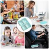 JSHNE 4 Pack Reusable Snack Containers Takeaway with Lids, Snack