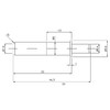 Furniture Damper Door Damper with Adaptor Grey Pack of 10