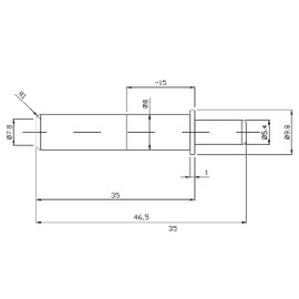 Furniture Damper Door Damper with Adaptor Grey Pack of 10