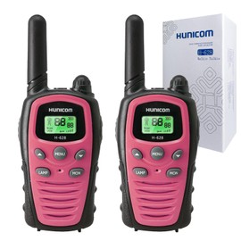 HUNICOM Walkie Talkies for Girls Women with Long Range - PMR 16 Channels Walki Talki Radios VOX with Torch LED