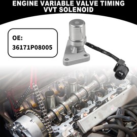 Partuto Motor Ventilsteuerung VVT-Solenoid Nr. 36171P08005 - Motor Nockenwellen-Ölsteuerventil - für Honda Civic 1992-2000 Metall Silberfarben - 1 Stück