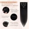 8 Pieces 8 Inch 45g Clip in Remy Human Hair