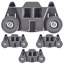 HPUY W10195416V Dishwasher Wheels Lower Rack Upgraded(Rotates Freely) for Kitchenaid Whirlpool Maytag Kenmore Dishwasher,W10195416 Dishwasher Parts Wheels with 304 Stainless Steel Screws (Pack of 4)