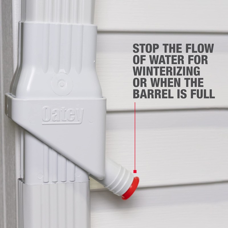 Oatey Mystic Rainwater Collection System, 2 in. x 3 in.,