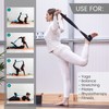 Black Metal D-Ring Buckle Yoga Studio Belt 2.5M