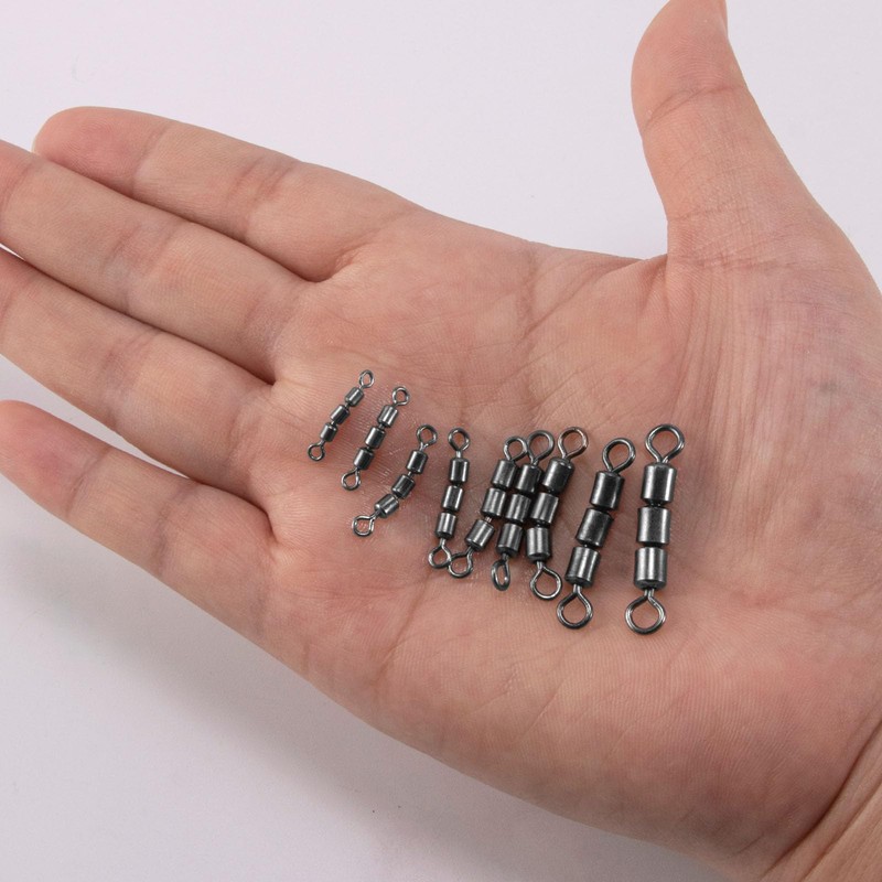 Dr.Fish 30 Pack High Speed 3 Roller Swivels, Fishing Barrel