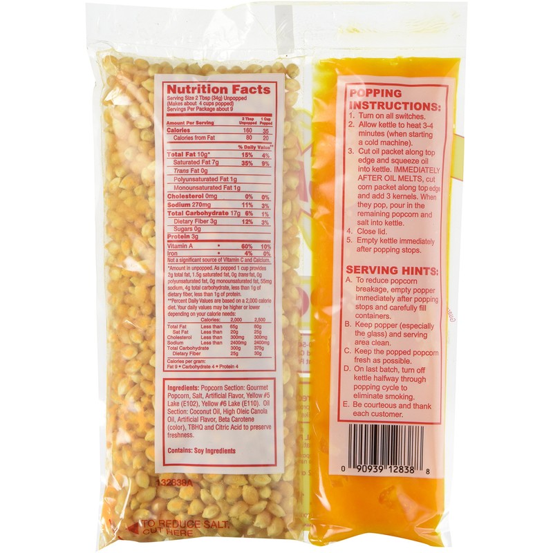 Gold Medal Mega-pop Popcorn Kit - 10.6 Oz. - 24