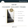MCS Foundry Metal 12x18 Brass Gallery Wall Frame (2-Pack)