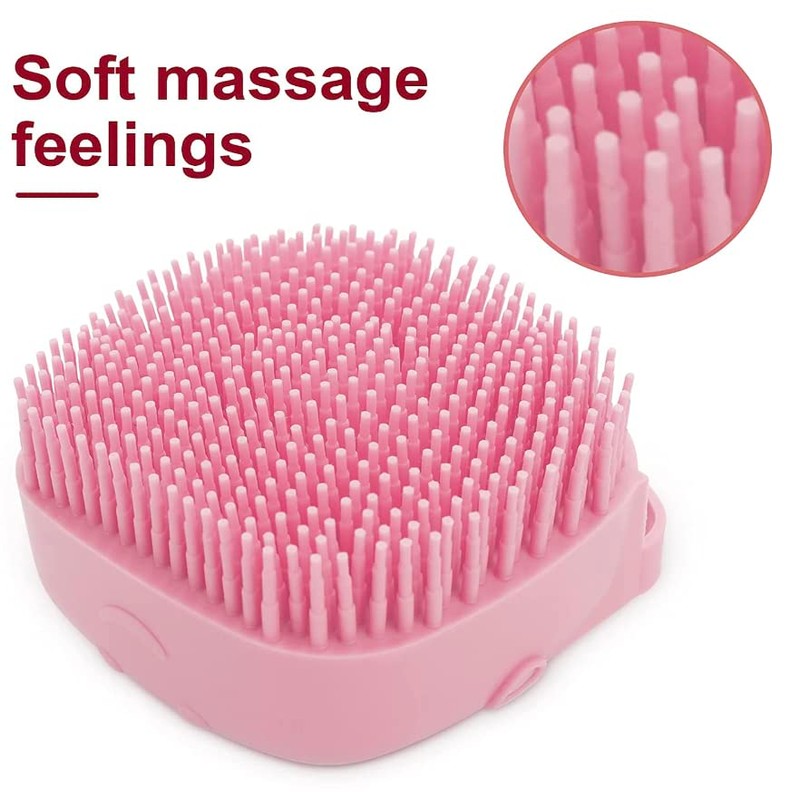 Pet Bath Massage Brush Puppy Dog Cat Grooming Cleaning Soft