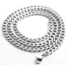 r_planning Silver Necklace, Curb Chain, Simple Design, Accessory, Unisex, Unisex