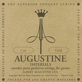 Augustine 650457 "Imperials Label" Classical Guitar String Kit - Gold light