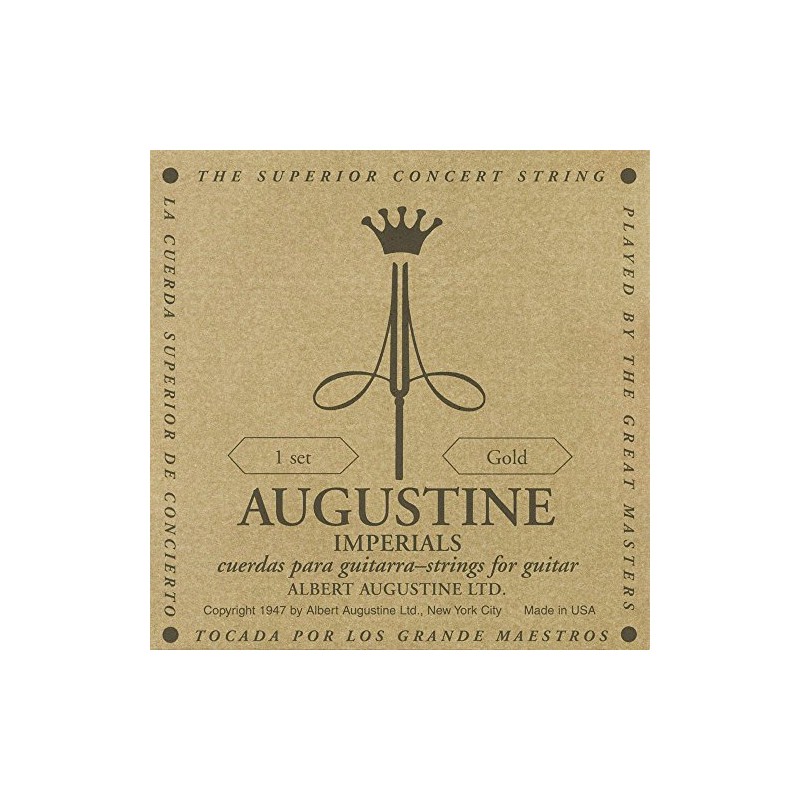 Augustine 650457 "Imperials Label" Classical Guitar String Kit - Gold