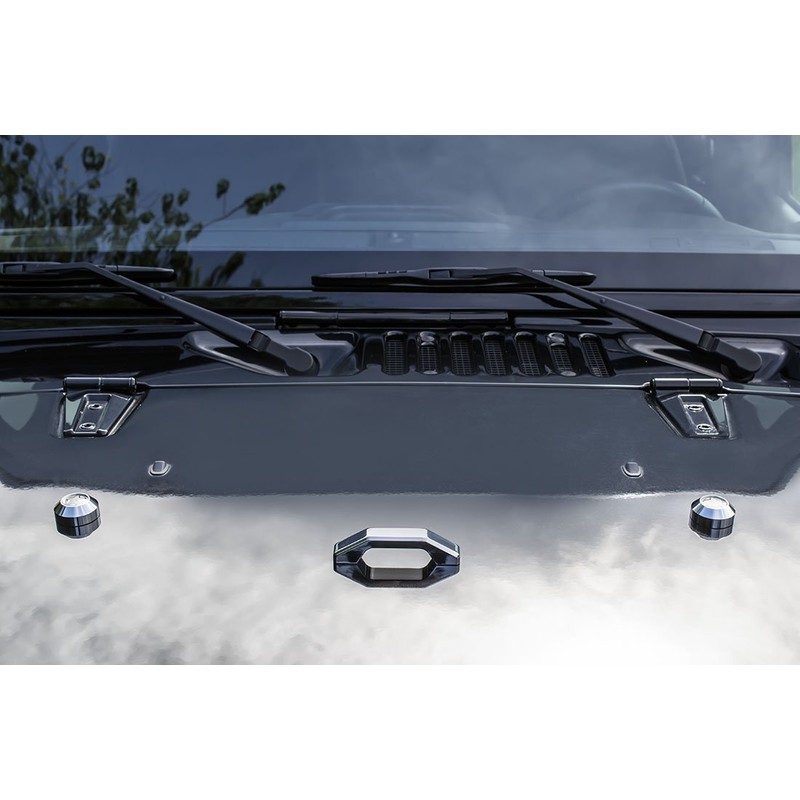 VMS RACING Chrome Windshield Bumper Rests and Footman Loop Bar