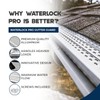 Waterlock Pro Gutter Guards Leaf Protection 25 Feet Pack Clay,