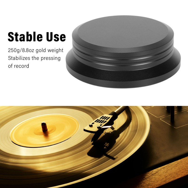 HiFi Disc Stabilizer Aluminum Alloy Universal Turntable Weight Clamp for