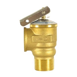 HYDRO MASTER Válvula de alivio de seguridad con rosca de 3/4 pulgadas 150 PSI ASME para agua caliente (150 PSI)
