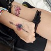Colorful Lettering Henna Tattoo Stickers for Collarbone, Pelvis, Hands, and Feet RC-170 30ea