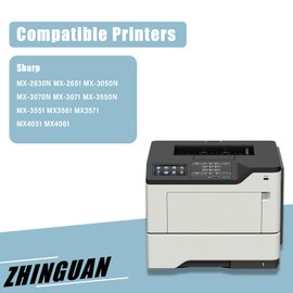 Remanufactured MX-61NT MX-61NT-BA MX-61NT-CA MX-61NT-MA MX-61NT-YA Toner Cartridge Works for Sharp MX-2630N MX-2651 MX-3050N MX-3070N MX-3071 MX-3550N MX-3551 MX3561 MX3571 MX4051 MX4061 Printers