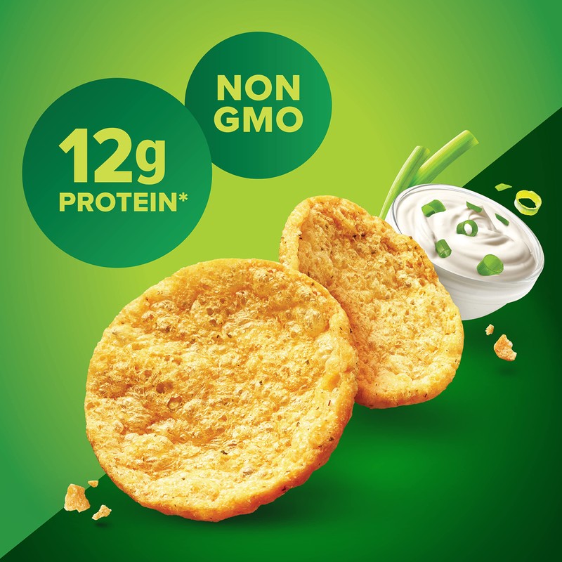 Pure Protein Popped Crisps, Sour Cream & Onion, High Protein