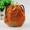 Chinese Silk Brocade Embroidered Drawstring Jewelry Pouch Bag Colors Value