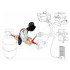 100 lb Propane Tank Adapter, Universal Fit Pol to Qcc1