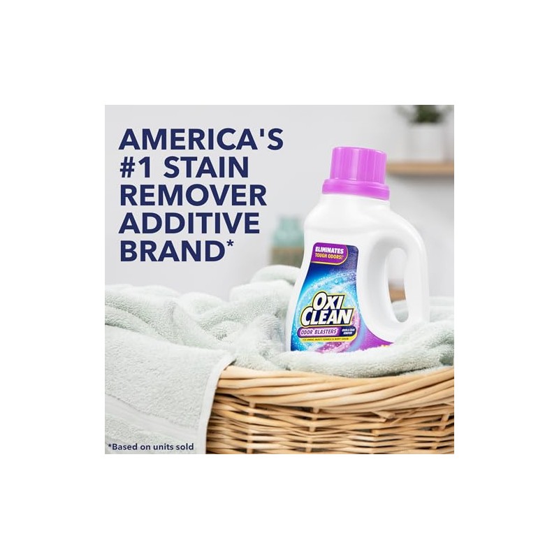 OxiClean Odor Blasters Odor & Stain Remover Laundry Booster, 50