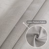 MIULEE Half Window Linen Sheer Curtain Valance Elegant Short Semitransparent
