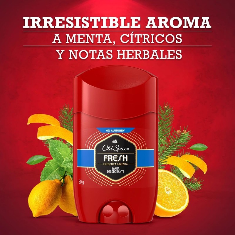 Old Spice Desodorante en barra para hombre Fresh 50 g