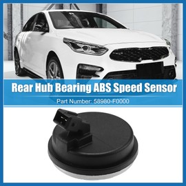 A ABSOPRO Rear Hub Bearing ABS Speed Sensor for Hyundai Veloster Elantra GT for Kia Forte 2019-2023 NO. 58980F0000 Rear Hub Wheel ABS Speed Sensor Cap Rear Left Right ABS Black Item Replace