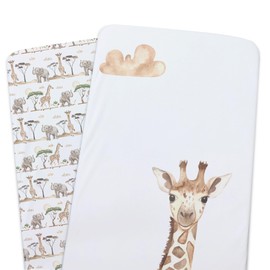 Bubba Blue Bamboo Adventure 2 PK Bedside Sleeper Fitted Sheets