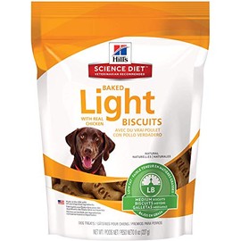 Hill's Dog Treats Baked Light Dog Biscuits with Real Chicken for Medium Dogs, Healthy Dog Snacks, 8 oz