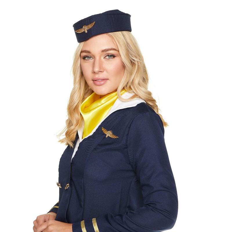 Karnival Costumes Blue Airlines Flight Attendant Women's Costume X-Large 18-20