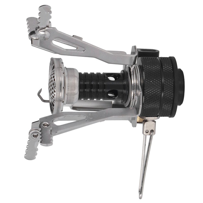 Backpacking Stove High Temperature Resistance Lightweight Foldable Gas Stove Adjustable
