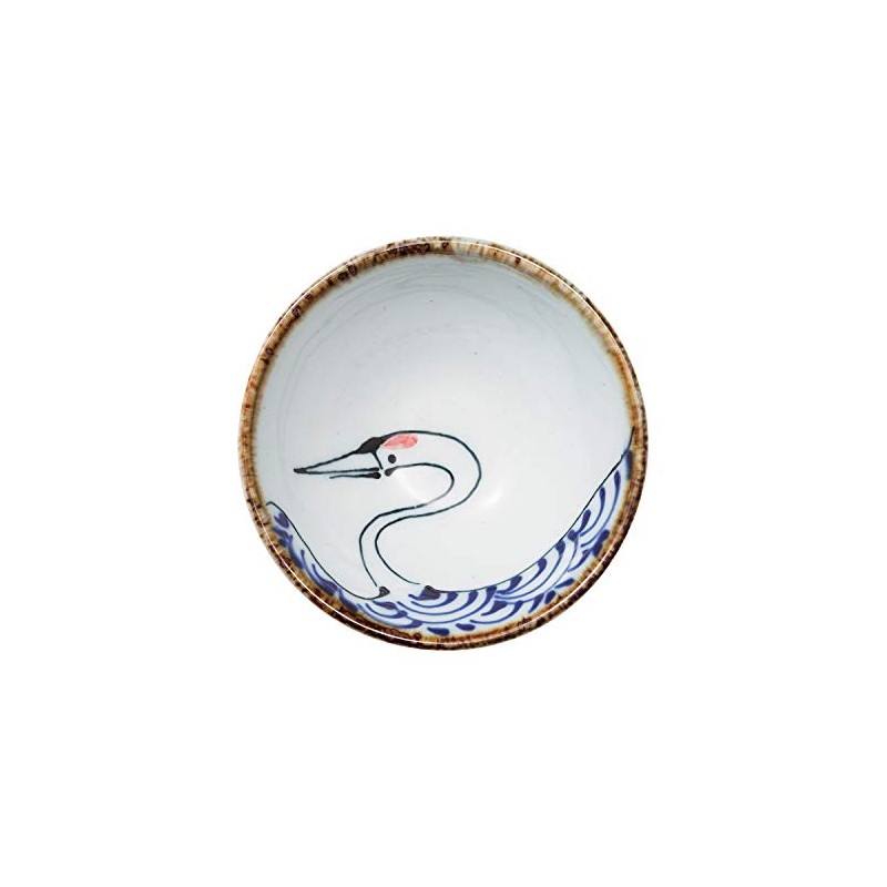 Saikai Touki White Bowl 50ml Hasamiyaki Kotohogi Flat Cup with