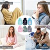 6 Pcs Mini Hot Water Bottles with Covers, Small Hot