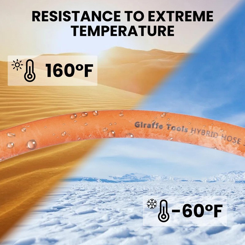 Giraffe Tools Hybrid Lead-in Air Hose, 3/8 inch x 6