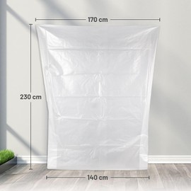 Reusable Mattress Cover Robust Reusable Mattress Protective Cover Double Bed Mattress Cover - Without Sticker or Zip (2.1m x 1.2m) Double Bed