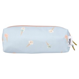 Wpc. 8180-303-002 Rain Umbrella, Ice Cream Mini Blue Folding Umbrella, 19.7 inches (50 cm), Women's, For Both Rain and Shine, Pastel Colors, Fancy Storage Case, Pouch Type, Stylish, Cute, Women's,