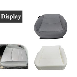 NLQR Front Diver Side Bottom Replacement Seat Cover & Foam Cushion Compatible with Dodge Ram 1500 2500 3500 4500 5500 2013 2014 2015 2016 2017 2018, Cloth Diesel Gray #X8