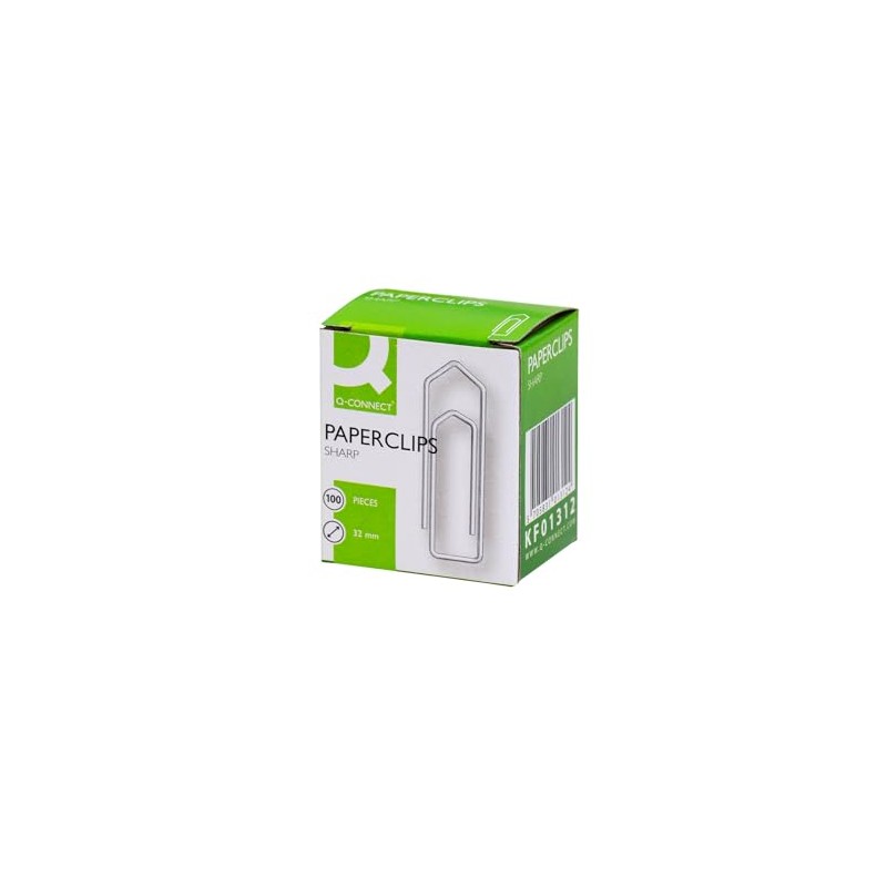 Q-Connect No Tear Paperclip, 32 mm KF01312Q - Pack of