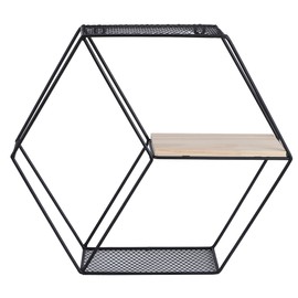 Nordic Style Floating Wall Storage Shelf Living Room Display Rack Home DecorationBlack
