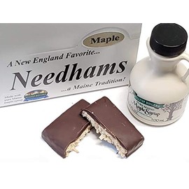 Maine Maple Needhams, Gourmet Chocolate Candy Bars, 6 count, Great for Valentine's Day, Mother's Day, Christmas, Corporate gifts or Get Well Gift Box