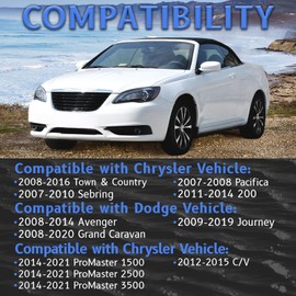 05078555AA 62TE Automatic Transmission Filter and Gasket Kit Fits for Dodge Avenger Grand Caravan Journey Ram C/V ProMaster Chry-sler 200 Pacifica Sebring Town & Country, Replaces# 68018555AA