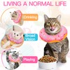 WONONE Cat Cone Collar Soft, Cute Cat Donut Collar After