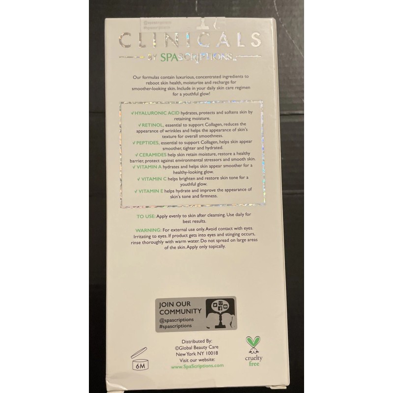 Spa Scriptions Clinicals Spa Scriptions ~ Hydrating ~ Day &