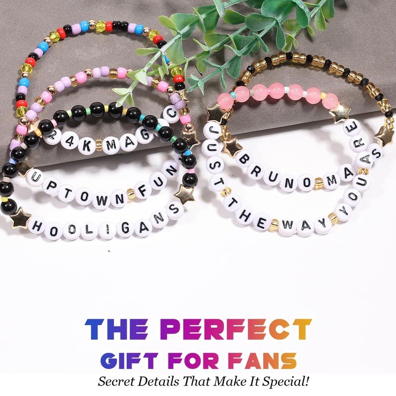 AICase Bracciali ispirati a Bruno Mars Merch,5 braccialetti dell'amicizia