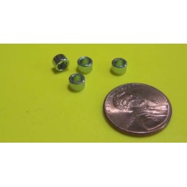 Basic Zinc Plate Steel Spacer, NO.4 Screw, 3/16" OD x .115" ID x 1/8" Length, 8 pcs