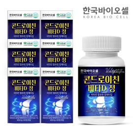 Korea Biocell 한국바이오셀 콘드로이친 비타D 정 6통(360정) 12개월분