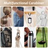 Wrist Coil ID Badge Holder with Multitool Aluminum Carabiner Clip,Stretchable