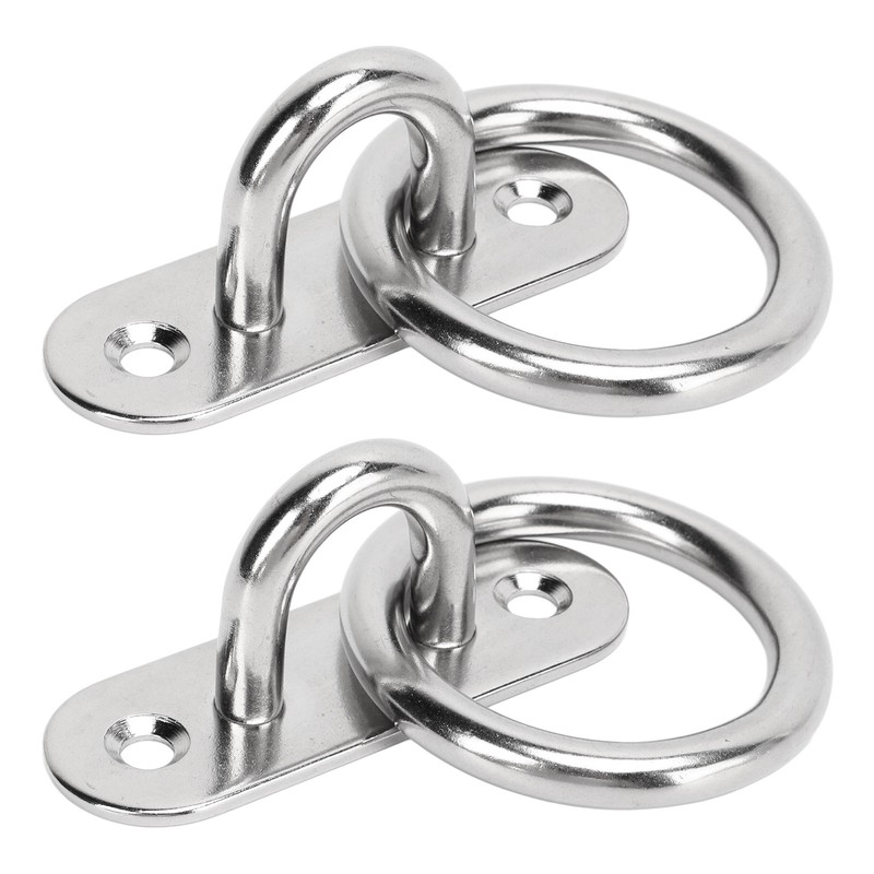 2pcs Stainless Steel Pad Eye Plate High Strength Highly Polished